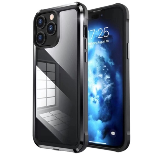 Lemontti Case Xtrans Metal Shield X1 iPhone 14 Pro Max Black