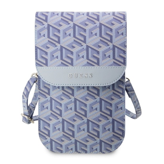 Guess Geanta pentru Telefon GCube Stripes Albastru