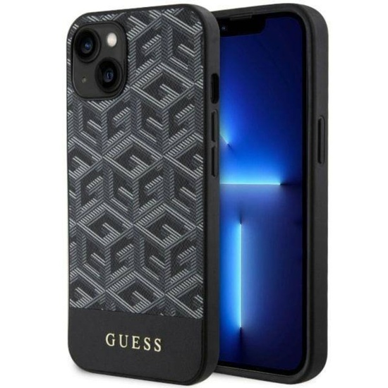 Guess Husa GCube Stripes MagSafe iPhone 14 Negru
