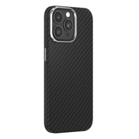 Devia Husa Ultra-Thin Carbon Fiber Magnetic iPhone 15 Pro Negru