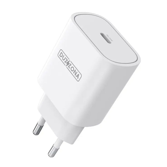 Duzzona Incarcator Retea Fast Charging PD Type-C, 25W Alb