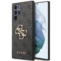 Guess Husa PU 4G Metal Logo Samsung Galaxy S24 Ultra Gri