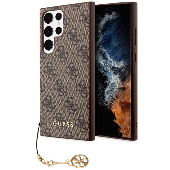 Guess Husa 4G Charms Samsung Galaxy S24 Ultra Maro