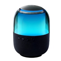 Joyroom Boxa portabila Bluetooth, 1500 mAh, cu lumini RGB, cablu USB la tip C Negru