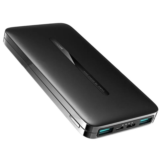 Joyroom Acumulator Extern 10000mAh, 2xUSB, Type-C, Micro-USB Negru