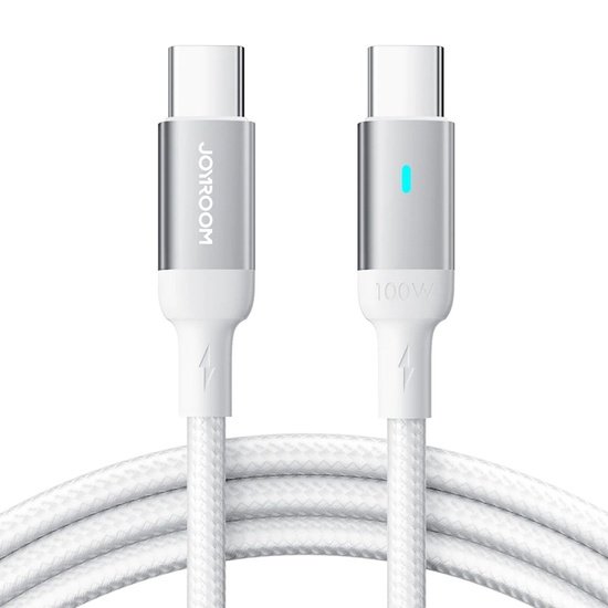 Joyroom Cablu Type-C la Type-C Fast Charging ,100 W, 1,2m Alb