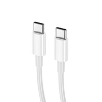 Prestico Cablu T5 Type-C la Type-C Fast Charge, PD, 60W, 1m, Alb -T.Verde 0.18 lei/buc