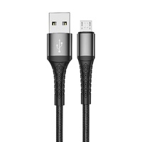 Prestico Cablu T10 USB la MicroUSB Fast Charger, 3.1A Negru