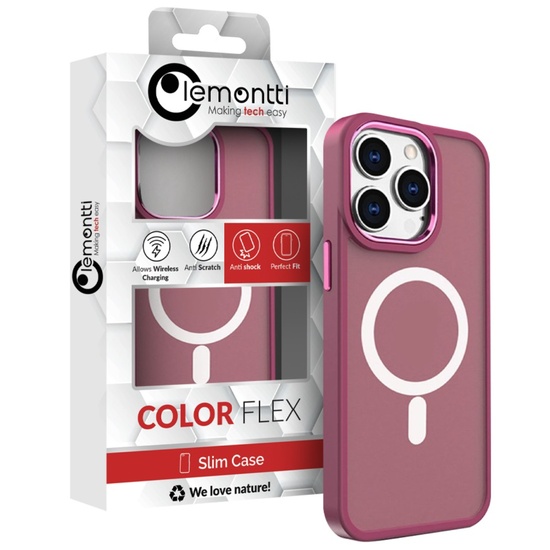 Lemontti Husa Color Matte MagSafe iPhone 15 Pro Max Visiniu