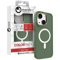Lemontti Husa Color Matte MagSafe iPhone 15 Plus Verde