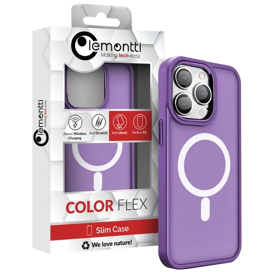 Lemontti Husa Color Matte MagSafe iPhone 15 Pro Max Mov