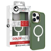 Lemontti Husa Color Matte MagSafe iPhone 15 Pro Verde