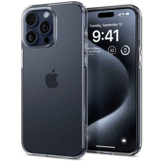 Spigen Husa Liquid Crystal iPhone 15 Pro Transparent