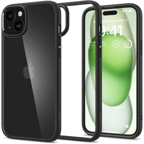 Spigen Husa Ultra Hybrid iPhone 15 Plus Matte Black