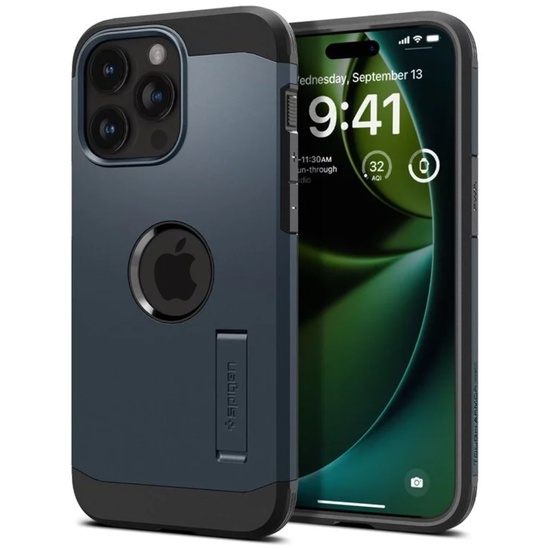 Spigen Husa Tough Armor MagSafe iPhone 15 Pro Metal Slate