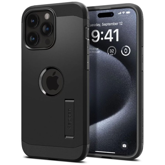 Spigen Husa Tough Armor MagSafe iPhone 15 Pro Max Black