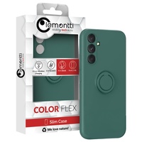 Lemontti Husa Silicon Ring Samsung Galaxy S23 FE Verde