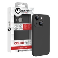 Lemontti Husa Liquid Silicon MagCharge iPhone 15 Negru (protectie 360°, material fin, captusit cu microfibra)