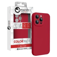 Lemontti Husa Liquid Silicon MagCharge iPhone 15 Pro Max Visiniu (protectie 360°, material fin, captusit cu microfibra)