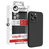 Lemontti Husa Liquid Silicon MagCharge iPhone 15 Pro Max Negru (protectie 360°, material fin, captusit cu microfibra)