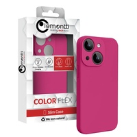 Lemontti Husa Liquid Silicon MagCharge iPhone 15 Plus Roze (protectie 360°, material fin, captusit cu microfibra)