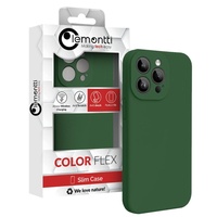 Lemontti Husa Liquid Silicon MagCharge iPhone 15 Pro Max Verde (protectie 360°, material fin, captusit cu microfibra)