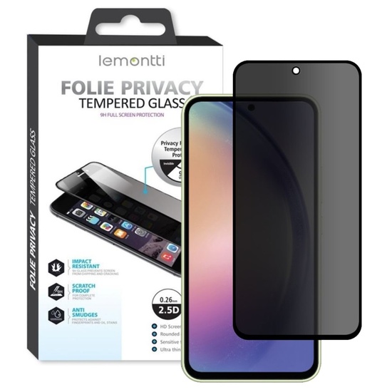 Lemontti Folie Sticla Privacy Full Fit Samsung Galaxy A54 5G Negru