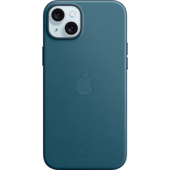Apple Husa Originala FineWoven iPhone 15 Plus, MagSafe, Pacific Blue