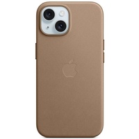 Apple Husa Originala FineWoven iPhone 15 Plus, MagSafe, Taupe