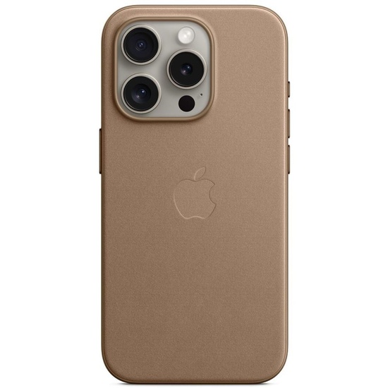 Apple Husa Originala FineWoven iPhone 15 Pro Max, MagSafe, Taupe