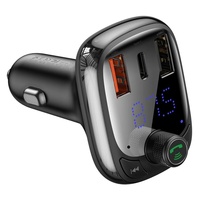 Baseus Modulator FM S-13 Bluetooth MP3 Player, 2x USB, Type-C, E24, Negru