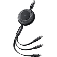 Mcdodo Cablu 3 in 1 USB la Lightning, MicroUSB si Type-C Super Fast Charging, 66W, 1.2m, Negru -T.Verde 0.18 lei/buc