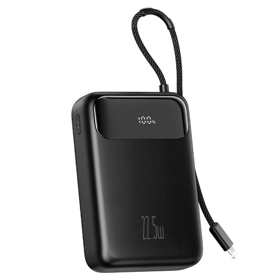 Mcdodo Acumulator Extern Digial Display 20000mAh, 22.5W, cablu Lightning inclus, Negru