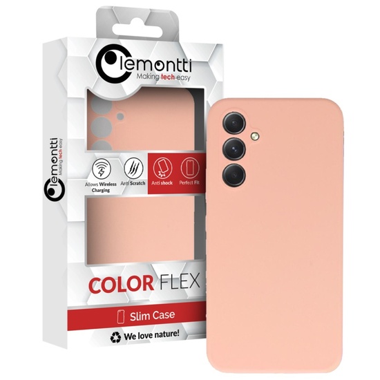 Lemontti Husa Silicone Lite Samsung Galaxy A35 Roz