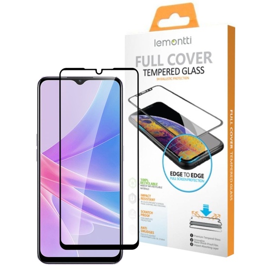 Lemontti Folie Sticla Full Fit Oppo A78 Negru