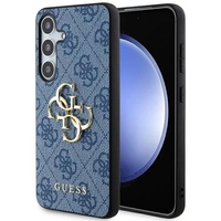 Guess Husa 4G Big Metal Logo Samsung Galaxy S24 Albastru