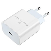 Prestico Incarcator Retea F8A USB-C PD, Fast Charge, 20W Alb