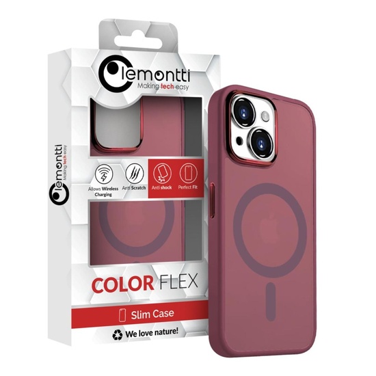 Lemontti Husa Guardian Magsafe iPhone 15 Plus Transparent / Violet