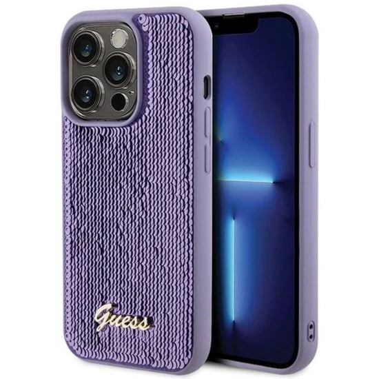 Guess Husa Sequin Script Logo iPhone 15 Pro Max Mov
