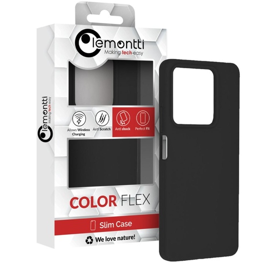 Lemontti Husa Silicon Soft Edge Xiaomi Redmi Note 13 Pro 5G / Poco X6 Negru