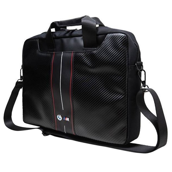 BMW Geanta Laptop 16 inch Carbon Red Stripes Negru