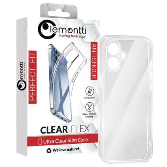 Lemontti Husa Silicon iPhone 16 Transparent