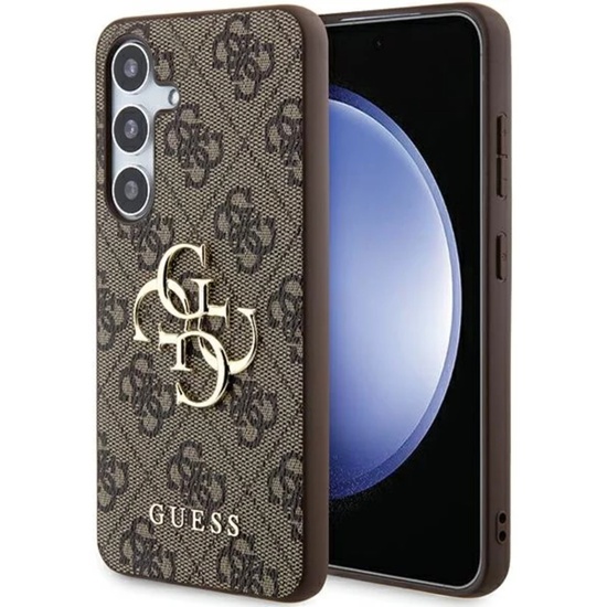 Guess Husa PU 4G Metal Logo Samsung Galaxy A35 5G Maro