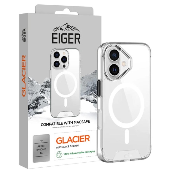 Eiger Husa Glacier Magsafe Case iPhone 16 Clear