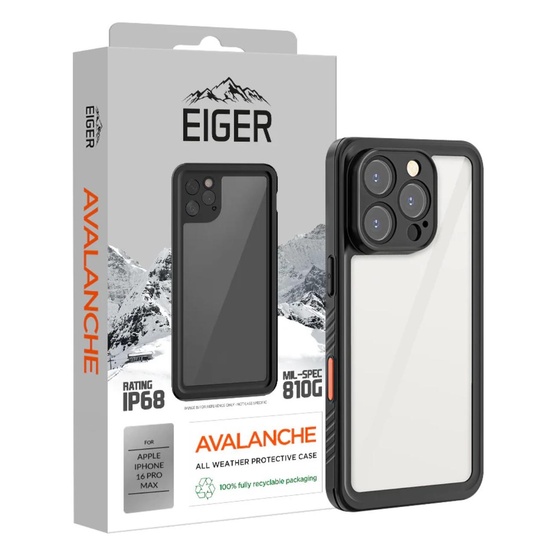 Eiger Husa Avalanche iPhone 16 Pro Max Negru