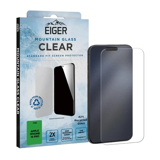 Eiger Folie Sticla Mountain Glass GRS iPhone 16 Pro Clear