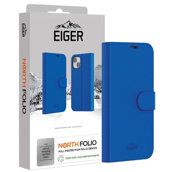 Eiger Husa North Folio Case iPhone 16 Pro Max Albastru