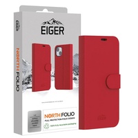 Eiger Husa North Folio Case iPhone 16 Pro Max Rosu