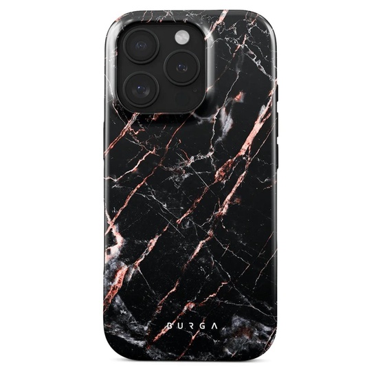 Burga Husa Dual Layer Rose Gold Marble iPhone 16 Pro