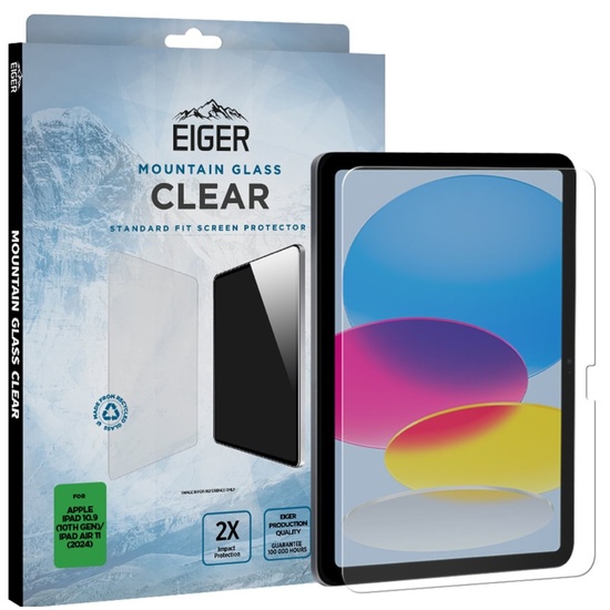 Eiger Folie Sticla Mountain Glass GRS iPad 10.9 (10th Gen)/iPad Air 11 (2024)/iPad 11 Clear